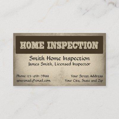 Home Inspection Inspector