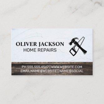 Home Repair | Hammer and Saw | Wood Spackled