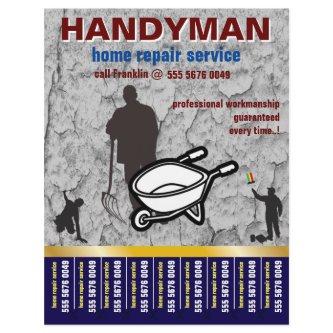 Home Repair Handyman Service Small Business Flyer