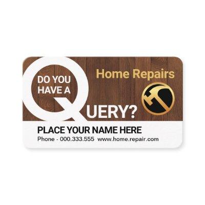 Home Repair Query On Wood
