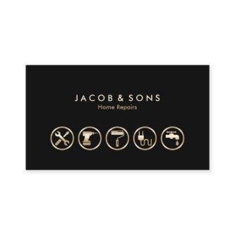 Home Repairs Gold Icons