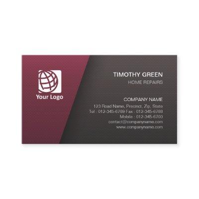 Home Repairs Trade Skills Simple Maroon Black