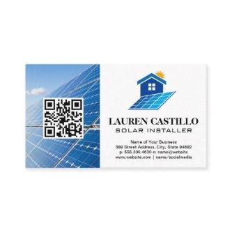 Home Solar Panel Logo | QR
