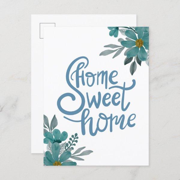 Home Sweet Home Real Estate New Owner Housewarming Postcard