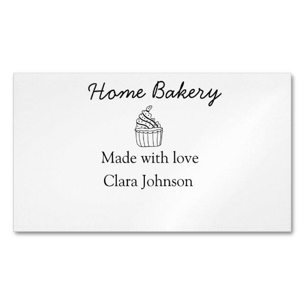 Homemade bakery add your text name custom   magnet