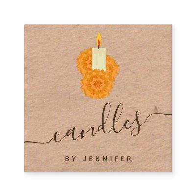 Homemade Candles Kraft Style Paper & Social Media Square