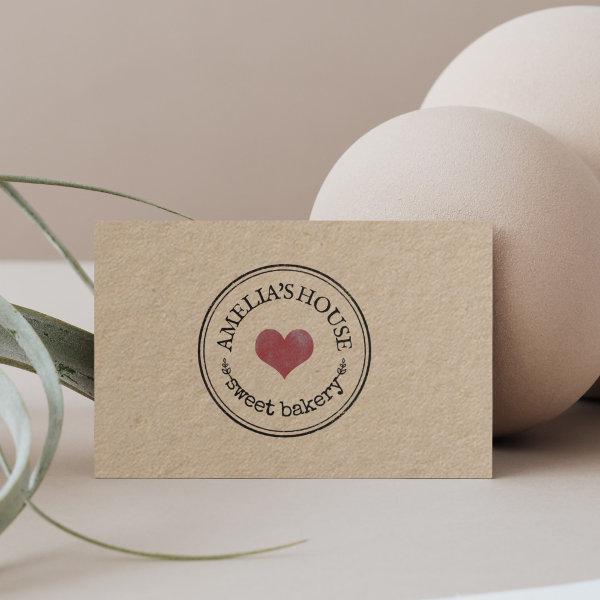 Homemade rustic logo custom kraft simple