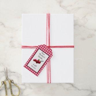 Homemade with Love Cranberry Chutney Red Gingham Gift Tags