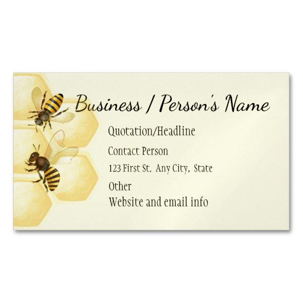 Honey Bee Apiary Business Custom  Magnet