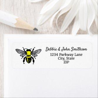 Honey Bee Apiary Hive Return Address Label