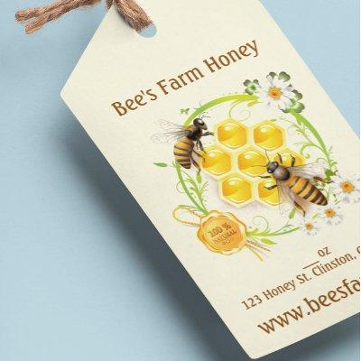 Honey Bee Honey Seller Beekeeper Apiarist Custom Gift Tags