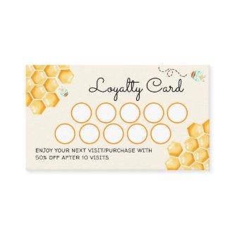 Honey bees beekeeper loyalty card