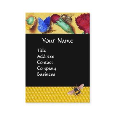 HONEY BEES,BUTTERFLY, SPRING FLOWERS BEEKEEPER