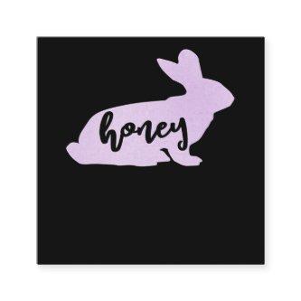 Honey Bunny Rabbit Easter Gift | Bunny Lover Square