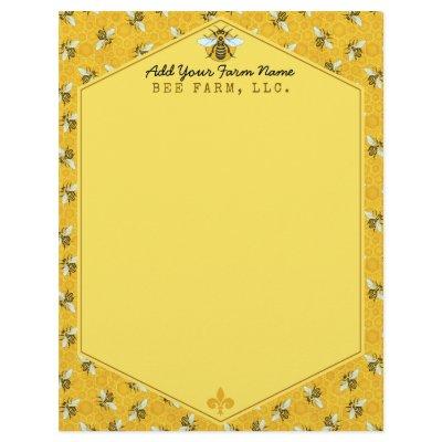 Honeybee Honeycomb Bumble Bee Farm Apiary Paper