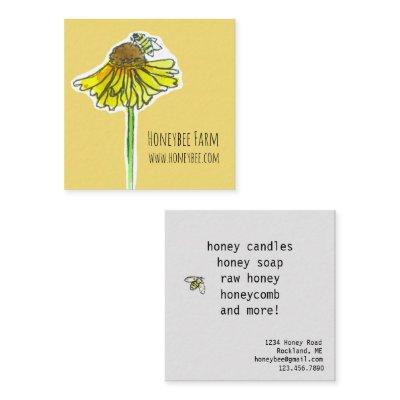 Honeybee Yellow Wildflower Soap Candles Honeycomb Square
