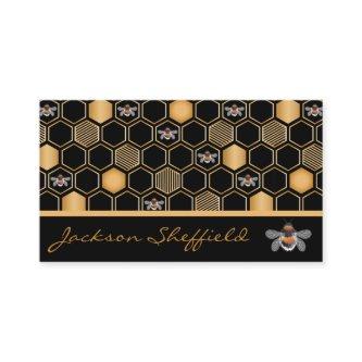 Honeycomb And Bees