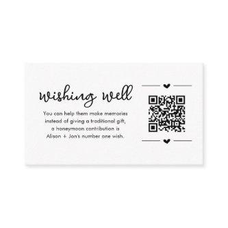 Honeymoon Wishing Well Card w QR Code Insert