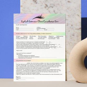Hook Up Format Allergy Patch Test Lashes Client Letterhead