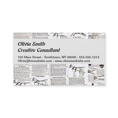 Horse Antique Advertising Newspaper Art