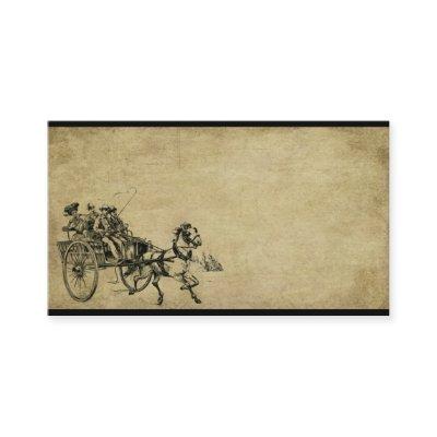 Horse & Buggy Ride- Prim Biz Cards