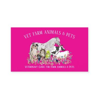 Horse Cow Sheep Dog Cat Bird Pink Pet Veterinary