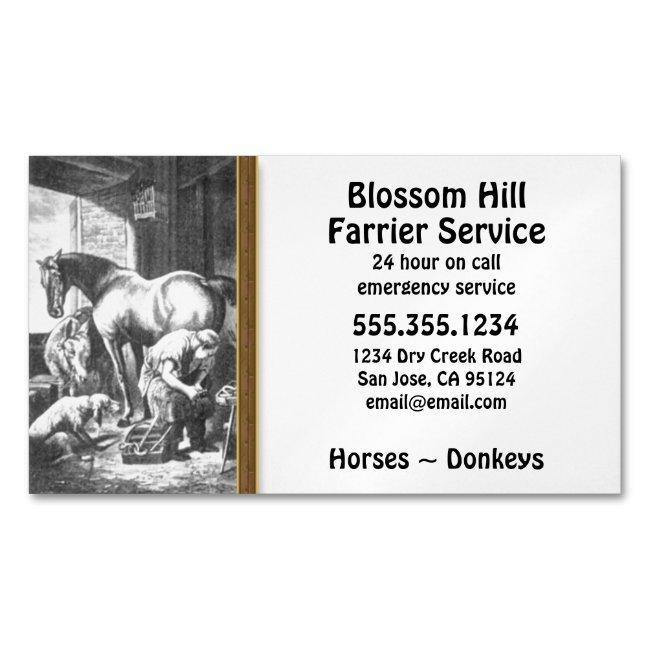 Horse Donkey Farrier Magnet