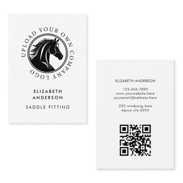 Horse Equestrian Business Logo QR Code