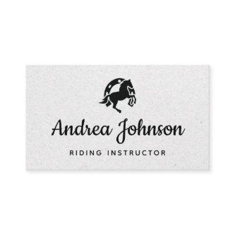 Horse Horseshoe Gray Kraft Paper Riding Instructor