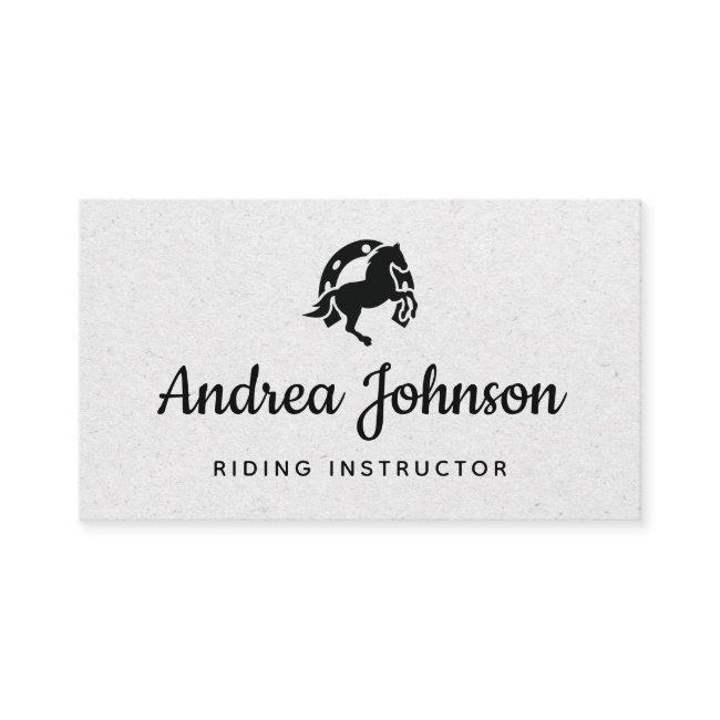 Horse Horseshoe Gray Kraft Paper Riding Instructor