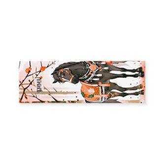 Horse in a Red Forest Custom Name Bookmark Mini