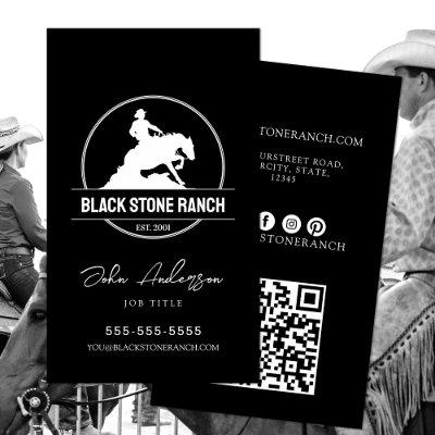 Horse ranch logo reining western barn branding