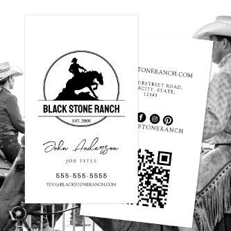 Horse ranch logo reining western barn branding