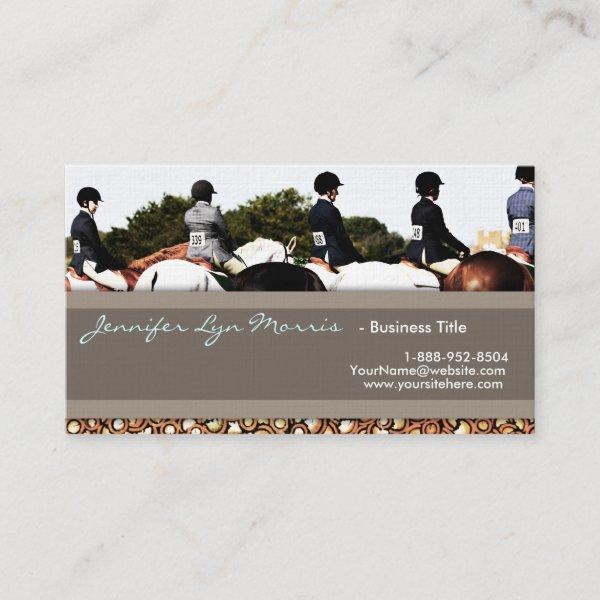 Horse Show Line Up Equestrian Profile Card