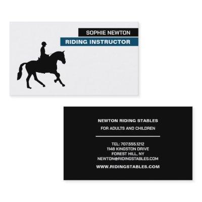 Horse Silhouette, Riding Instructor, Academy