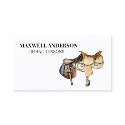 Horse Watercolor Riding Equestrian Saddle