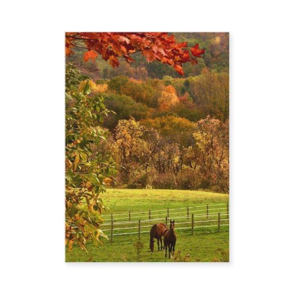 Horses in Autumn ATC