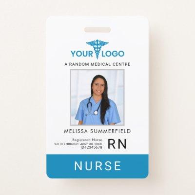 Hospital Business Logo and Employee Photo ID  Badge