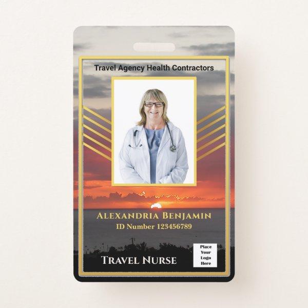 Hospital Medical Travel Nurse Employee Photo Badge