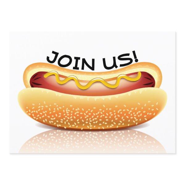 Hot Dog Cookout Party Invitation