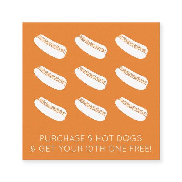 hot dog loyalty stamp