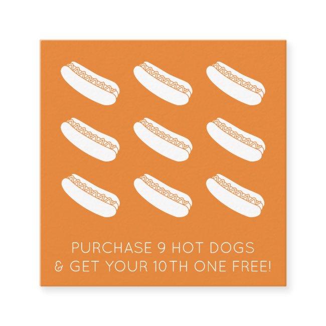 hot dog loyalty stamp