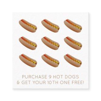 hot dog loyalty stamp