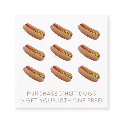 hot dog loyalty stamp