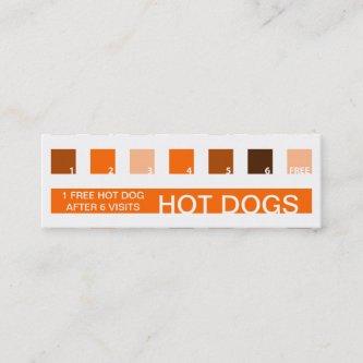 HOT DOGS customer appreciation (mod squares) Loyalty Card