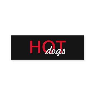 hot dogs punch card