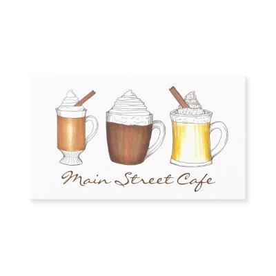 Hot Eggnog Cocoa Buttered Rum Coffee Shop Cafe