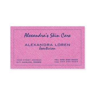 Hot Pink And Royal Blue Simple Linen Texture