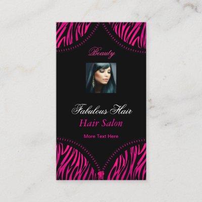 Hot Pink Black 2 ZEBRA Fold Over Beauty hair Salon