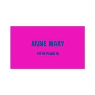 Hot Pink Blue Modern Bold Bright Colorful Trendy